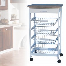 CARRELLO DA CUCINA HARMONY 4RIP+1CASS.47*37*82CM